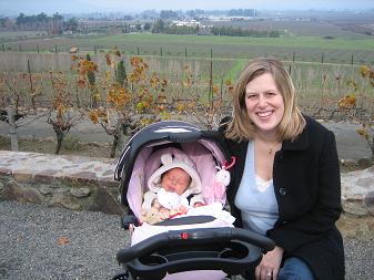 Zoe at winery