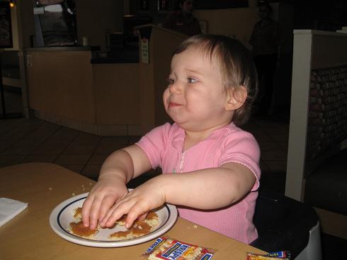 Eating Pancakes