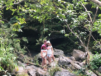 girls-and-daddy-by-waterfall